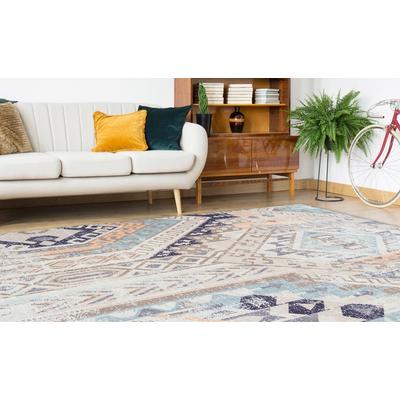 Teppich CALO-DELUXE "Emin 600", bunt (multi, blau), B:200cm H:10mm L:290cm, Baumwolle, Teppiche, reine Baumwolle, Wohnzimmer Image