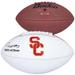 Caleb Williams USC Trojans Autographed Baden White Panel Football with ''2022 Heisman'' Inscription