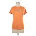 Adidas Active T-Shirt: Orange Solid Activewear - Women's Size Medium