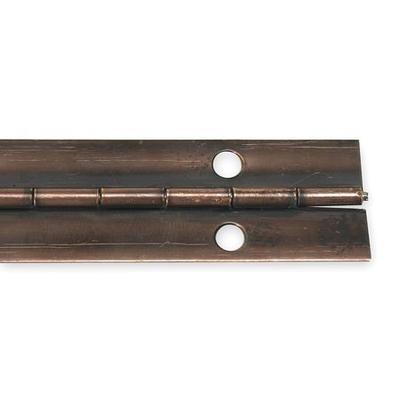 ZORO SELECT 1CCJ6 1 in W x 72 in H Antique Bronze Continuous Hinge