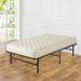 7-Inch Medium Firm High Density Poly Foam Mattress And 14" Quickbase Metal Platform Bed Frame Foundation with Steel Slats.