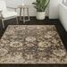 Brown 61 x 39 x 0.16 in Area Rug - DBK Addison Barkley Gray Floral Farmhouse 2’3" X 7’5" Runner Rug Polypropylene | 61 H x 39 W x 0.16 D in | Wayfair