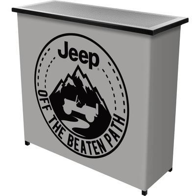 Jeep Black Mountain Collapsible Portable Bar - 39" x 15" x 36"