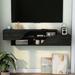 Zipcode Design™ Kalgoorlie Floating TV Stand for TVs up to 65" Wood in Black | 13.46 H x 59.06 W x 10.16 D in | Wayfair