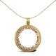 Jewelco London Solid 9ct Yellow Gold Rope Edge Frame Half Sovereign Coin Mount Pendant