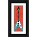 Rodriquez Jr Enrique 9x18 Black Ornate Wood Framed with Double Matting Museum Art Print Titled - Electric Guitar A3