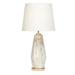 CosmoLiving by Cosmopolitan 30 Faux Marble White Table Lamp with White Fabric Shade