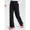 Jogginghose KANGAROOS, Damen, Gr. 40 (M), N-Gr, schwarz, angeraute Sweatware, Obermaterial: 80% Baumwolle, 20% Polyester, unifarben, kontrastfarbene Details, casual, bequem normal, Hosen, mit weitem Bein - NEUE FARBEN