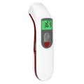 Alecto BC38 Fieberthermometer kontaktlos - Infrarot Stirnthermometer für Babys und Erwachsene - auch für Oberflächen und Flüssigkeiten - einfach zu verwenden - weiß/rot