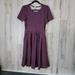 Lularoe Dresses | Lularoe Amelia Dress M (10-12) | Color: Orange/Purple | Size: M