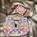 Coach Bags | Authentic Coach Multicolor Crossbody Bag Canvas Patent Bag And Matching Wallet | Color: White | Size: Various