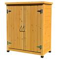 Garden Storage Shed Outdoor Storage Cabinet With Shelves Lockable Garden Shed With Waterproof Roof