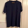 J. Crew Shirts | J. Crew Short Sleeve Slim Washed 100% Cotton Pocket Tee T Shirt Top Navy Blue | Color: Blue | Size: L