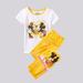 Disney Pajamas | Disney Girl's Minnie Mouse 2pc Snug Fit Pajama | Color: White/Yellow | Size: 2tg