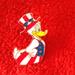 Disney Jewelry | Hidden Mickey Americana Donald Duck Pin | Color: Red/White | Size: Os