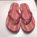 Coach Shoes | Coach Beach Sandals 5-6 | Color: Orange/Pink | Size: 6