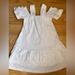 Zara Dresses | Beautiful Embroidery White Dress Zara Size 4-5 | Color: White | Size: 4tg