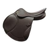 Henri de Rivel Millennium Covered Close Contact Saddle - 17 - Wide - Havana - Smartpak