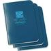 Rite in the Rain 271FX-M 3.25x4.63 Blue All-Weather Notebooks (3 Pack)