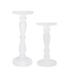 Ophelia & Co. 2 Piece Glass Tabletop Candlestick Set Glass in White | 14 H x 5 W x 5 D in | Wayfair 28A3B220B57046E181EAD17F5A7D58C7