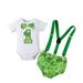 Thanksgiving Outfit Girl Baby Girl Clothes 12 18 Months Day Girls Printing Patrick s Romper St. Short Bib Boys Baby Letter Set Girls Outfits&Set Shirt Outfit