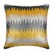 Pillow Cover Decorative Yellow Throw Pillow Covers 16x16 inch (40x40 cm) Silk Zippered Toss Pillow Covers Ombre Modern Designer Fabric Pillow Covers - Melting Lava