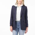 J. Crew Jackets & Coats | J.Crew Long Parke Blazer In Navy Herringbone English Wool | Color: Blue | Size: 00