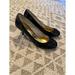 Michael Kors Shoes | Michael Kors Black Patton Kitty Heel, Size 7 1/2 | Color: Black | Size: 7.5