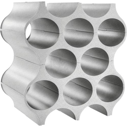 „Weinflaschenhalter KOZIOL „“SET-UP““ Flaschenhalter grau Ständer, Halterungen Haken 100% recycelbar, für 10 Flaschen“
