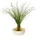 Nearly Natural 19? Curly Grass Artificial Plant in Designer Planter