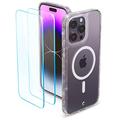 CYRILL von Spigen Shine Mag kompatibel mit iPhone 14 Pro Hülle(6,1 Zoll) [Kompatibel mit MagSafe] Langlebig Glitzer Klar Transparent Durchsichtige Case (2022) - Clear Glitter