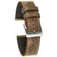 Hemsut-Bracelets de Montre en Cuir Marron à Dégagement Rapide Mastrotto poumons 18mm 20mm 22mm