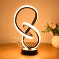 Lampe de table LED moderne blanc chaud à côté de la lampe lampe tactile à intensité variable