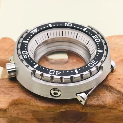 Boîtier de montre en conserve Mod Seiko Tuna NH35 Case convient à 4R35 4R36 NH35 NH36 Mouvement Fond