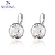 Xuping-Boucle d'oreille en cristal de platine pour femme bijoux à la mode cadeau d'anniversaire