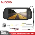 MJDOUD-Moniteur de rétroviseur avec caméra écran HD TFT LCD 7 pouces sauvegarde de