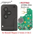 Jingyuqin – porte-clés BCM 433MHz transpondeur id46-pcf7943 pour voiture Renault Megane 2 Scenic