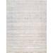 "Pasargad Home Transitional Collection Hand Knotted Bsilk & Wool Area Rug, 8'11"" X 11' 8"", Silver/Aqua - Pasargad Home vase-3009 9x12"