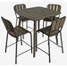 Cole Gathering Dining Table (17006001), 4 Murphy Chairs (17011001) Counter Height - MOTI