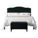 CraftPorch 2 Piece Bedroom Bench Set Transitional Button Tufted Bed