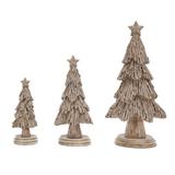 The Holiday Aisle® 3 Piece Pine Tree Set Wood in Brown | 12.01 H x 12.4 W x 4.33 D in | Wayfair BB60D349D69B4CB0B9DD574F15A75D40