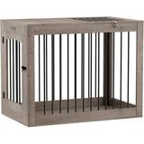 Tucker Murphy Pet™ Pet Crate End Table Furniture Style Dog Crate Kennels For Medium & Large Dogs in Brown/Gray | Wayfair