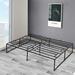 Ebern Designs Flatbush 14" Platform Bed Metal in Black | 14 H x 78 W x 81.5 D in | Wayfair 76899ED1F1E64744A92CA75E419A2DBF