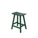 WestinTrends Malibu 24 Inch Outdoor Bar Stools All Weather Resistant Poly Lumber Adirondack Counter Height Stools Dark Green