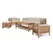 HiTeak Furniture Summer 5-Piece Teak Patio Conversation Deep Seating set - HLS-S-CAN