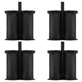 FGY 4PCS Canopy Sand Bags Weight Bags for Pop up Canopy Tent Gazebo Patio Umbrella Photography Sun Shelter - Black