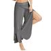 Mrat Yoga Full Length Pants Women s Slim Fit Pants Waist Wide Leg Flowy Pants Ladies Casual Summer Long Loose Yoga Pants Female Golf Pants