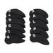 11 Pieces Golf Irons Head Covers Protect Case Scratch Golf Club Head Cover Black