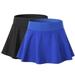 Promotion Clearance!Women s Pleated Tennis Skirt High Waisted Athletic Golf Skorts Skirts for Running Casual Blue M