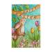 Trademark Fine Art Happy Easter Bunny New Canvas Art by Melinda Hipsher